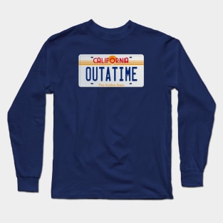 BACK TO THE FUTURE - License plate Long Sleeve T-Shirt